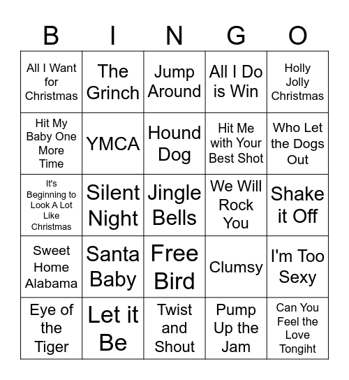 Beta Holiday Bingo Card