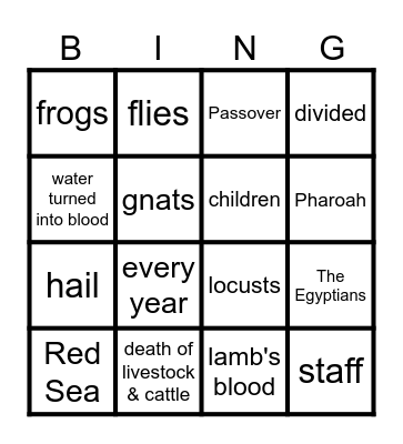 God Saves His People Bingo Card