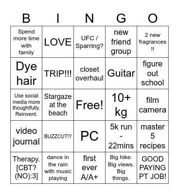 2024 Bingo Card