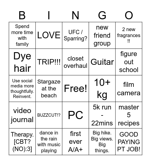 2024 Bingo Card