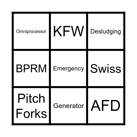 WASH Review 2023 Bingo Card