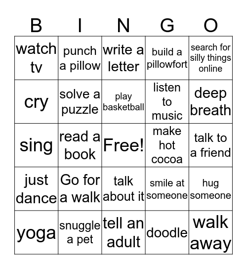Let's Cope Bingo! Bingo Card