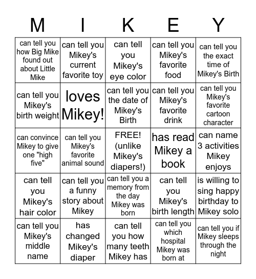 Find Someone Who... Bingo Card
