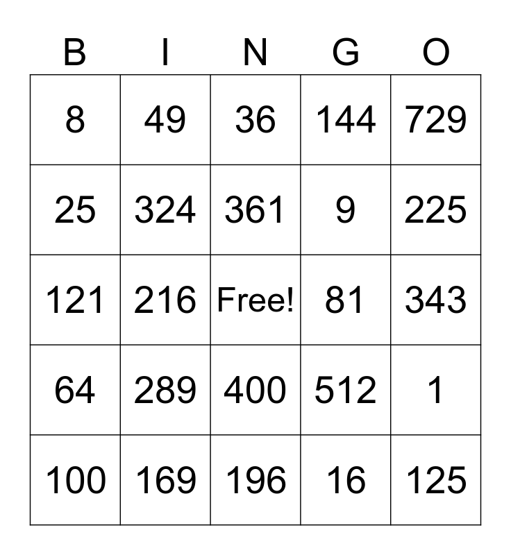 perfect-squares-and-perfect-cubes-bingo-card