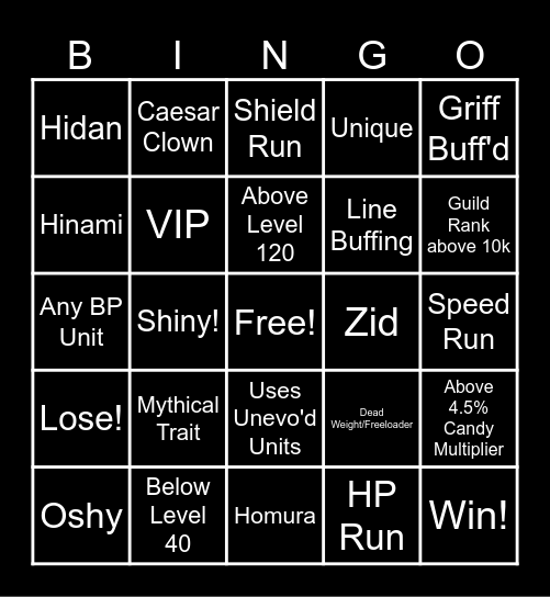AA Halloween Bingo!! Bingo Card