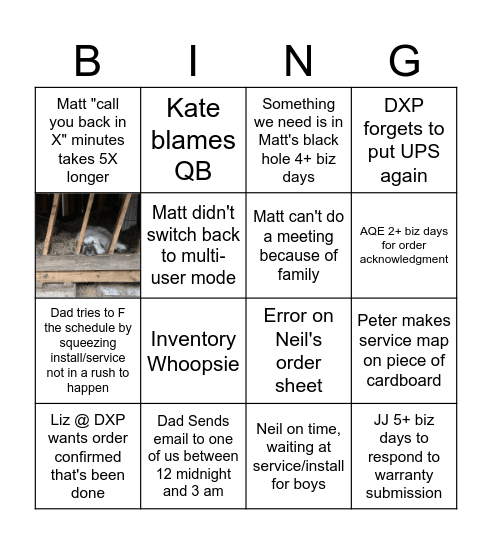 #MakeAFSGreatAgain Bingo Card