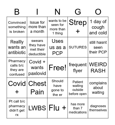 Mooresville Manor Bingo Card