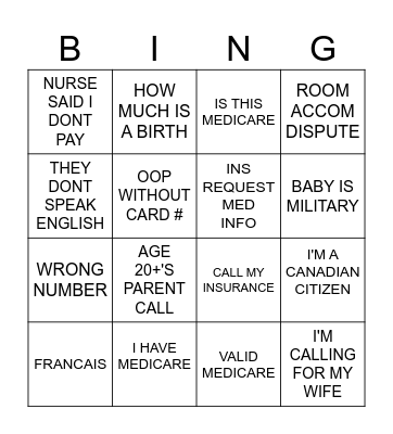 ACCOUNTS RECEIVABLE Bingo Card