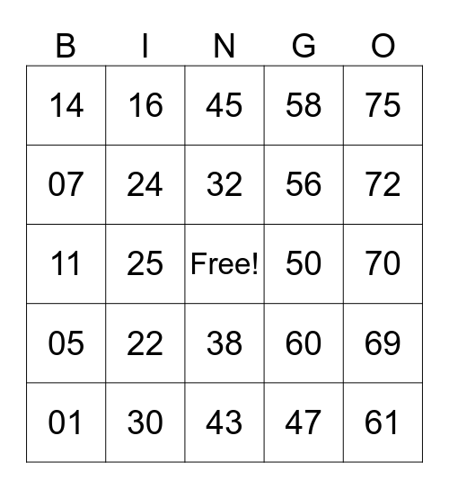 Ituralde Joshua Bingo Card