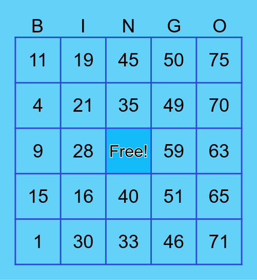 LIMPIADA, CHRISNELL JOY C. Bingo Card