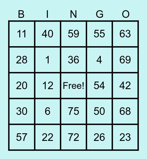 MIRONES, KEN RHEMON M. Bingo Card