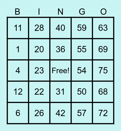 MIRONES, KEN RHEMON M. Bingo Card