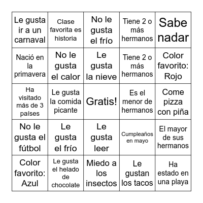 Loteria Bingo Card