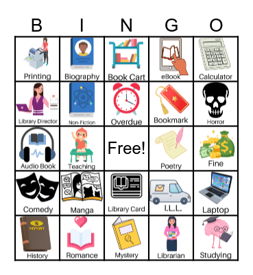SPCC Library Bingo Card