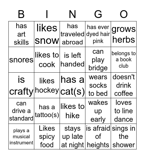 Bingo Card