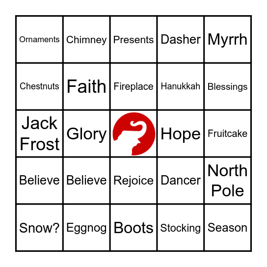 Christmas, 2023 Bingo Card