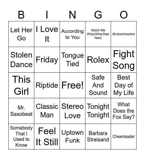 OHW - 2010's Bingo Card