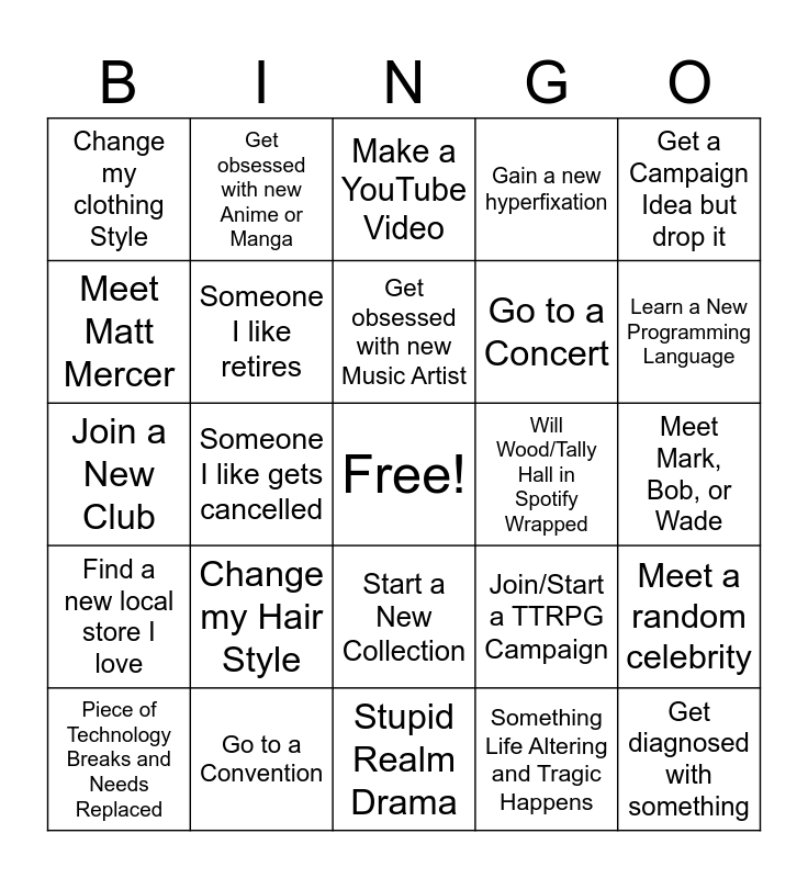 2024 Bingo Card   2024 Bingo 