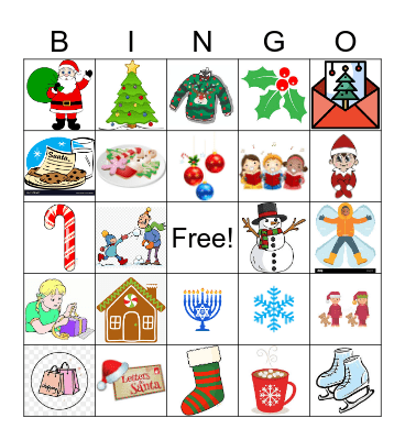 Holiday Party Bingo Card