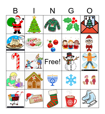 Holiday Party Bingo Card