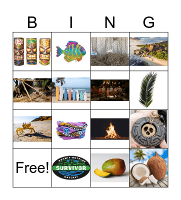 Survivor Bingo Card