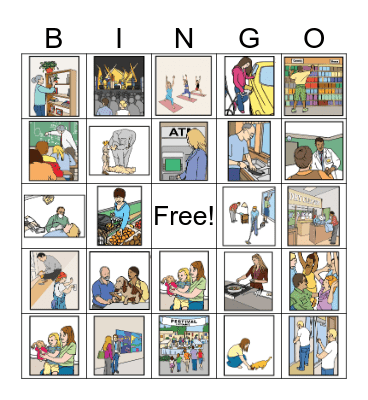 EVERYDAY ACTIVITIES Bingo Card