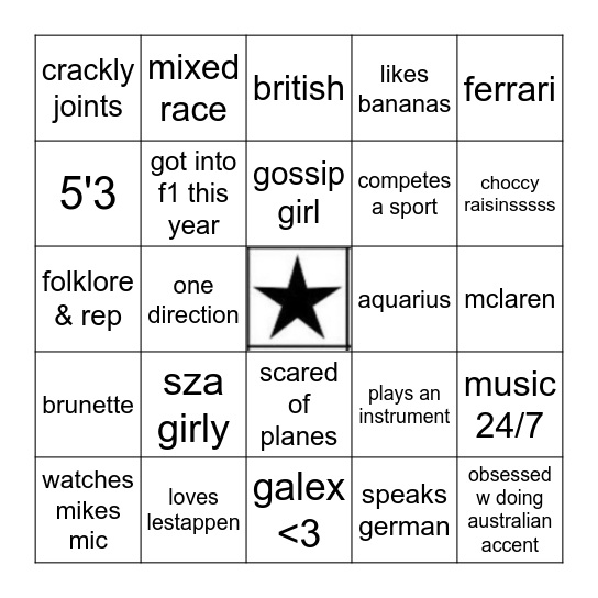 Bingo Card