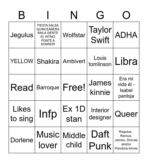 Max <3 Bingo Card