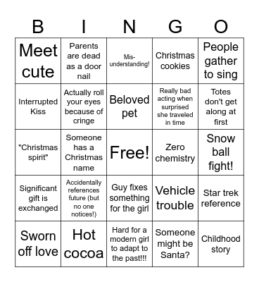 A Very Star Trek Christmas Bingo Card