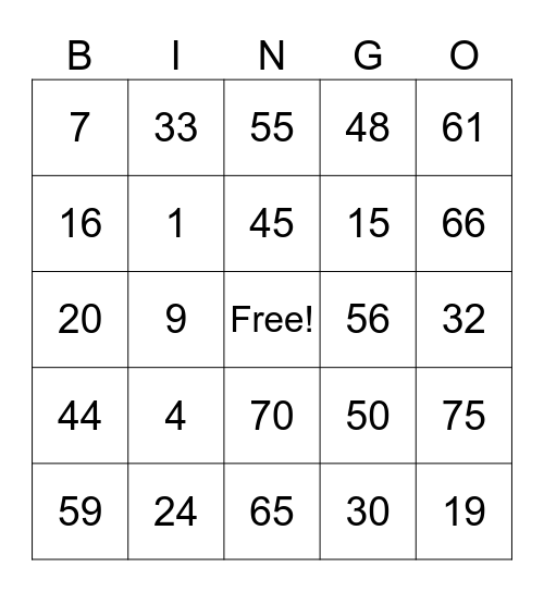 YTURIAGA, KRIZZA Bingo Card