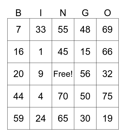 YTURIAGA, KRIZZA Bingo Card