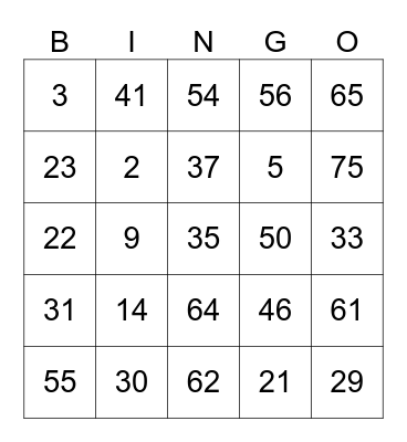 MDC BINGO 2023 Bingo Card