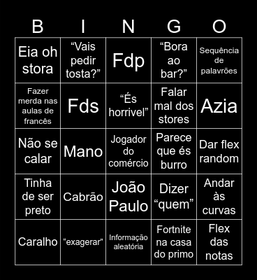 Bingonardo Bingo Card