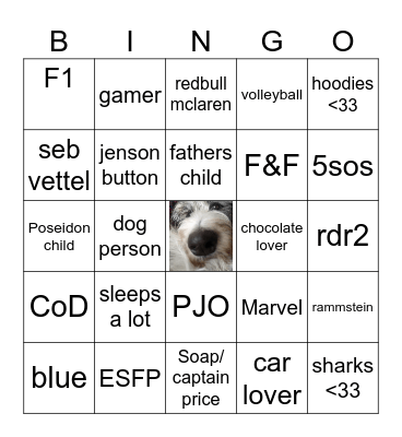 atlas's Bingo Card