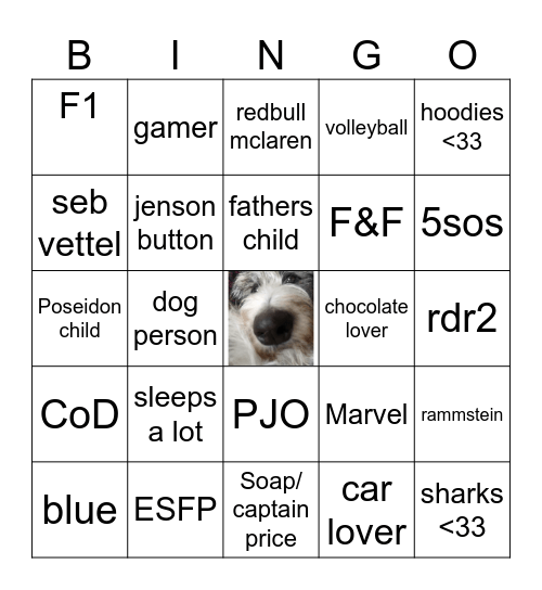 atlas's Bingo Card