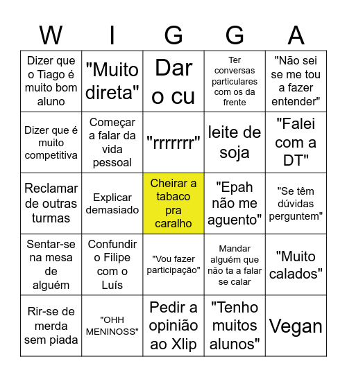 Aulas de AI Bingo Card