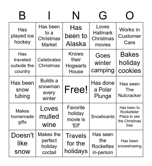 GSOFCT Staff Party Bingo Card