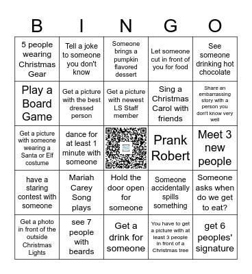 Leadership Christmas Party Bingo                    -use the center square to download your pictures to a Google Doc Folder Bingo Card