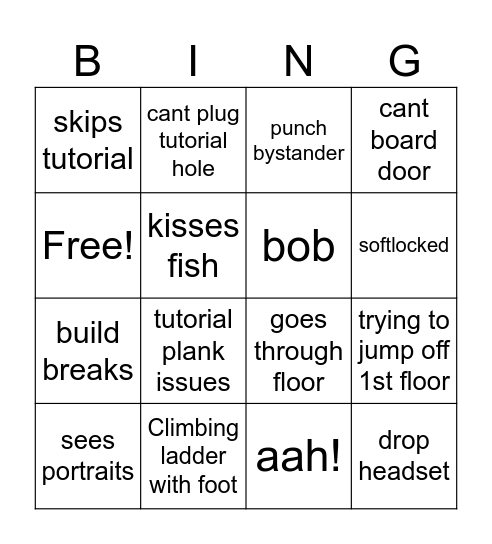 Group projects Bingo Card