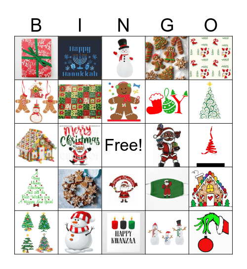 Holiday Bingo Card