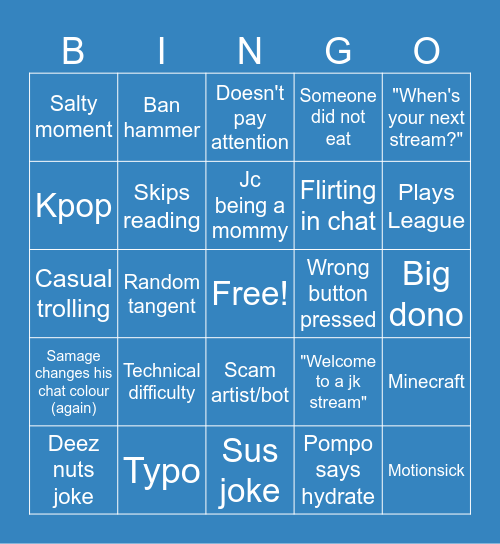 Jingle Jam bingo 2023 Bingo Card