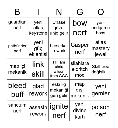 3.23 bıngo Bingo Card