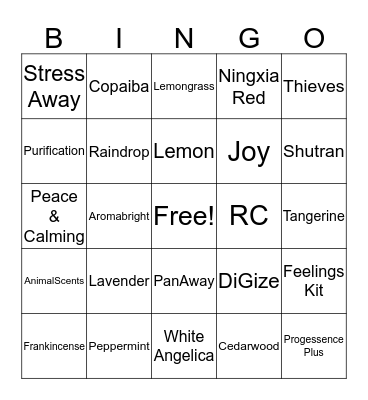 Copper Phoenix BINGO Card