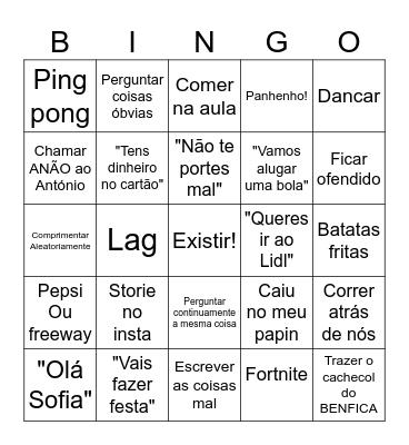 NEVES BINGO Card