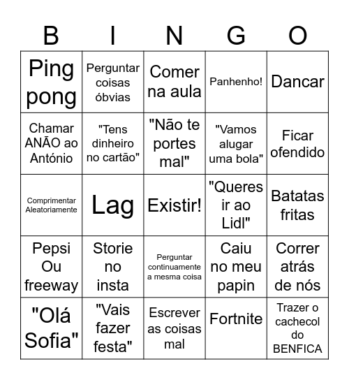 NEVES BINGO Card