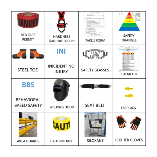 SAFETY BINGO Card