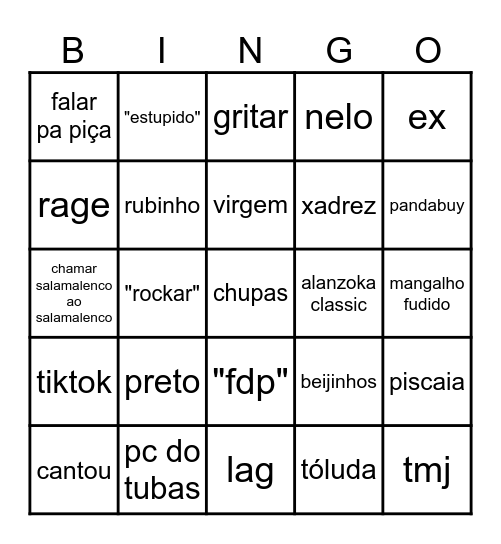 bingo dojamigos Bingo Card