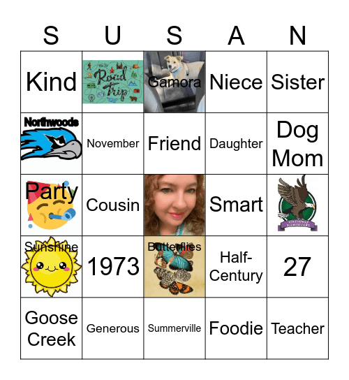 Birthday Bingo Card