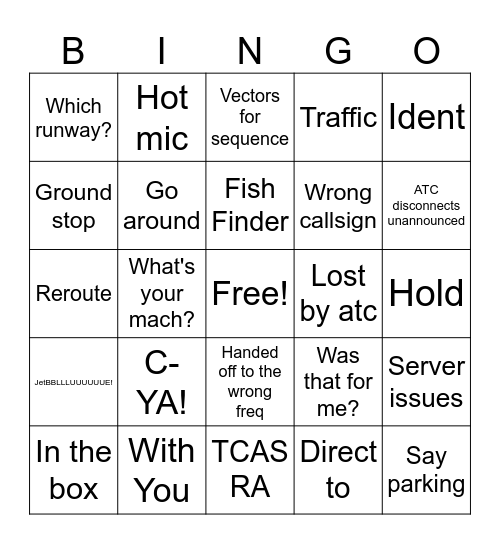 VATSIM Bingo Card