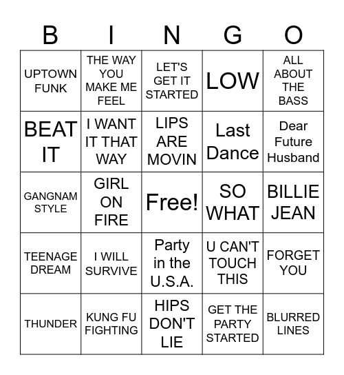 #4 DANCE FEVER COVER Bingo Card